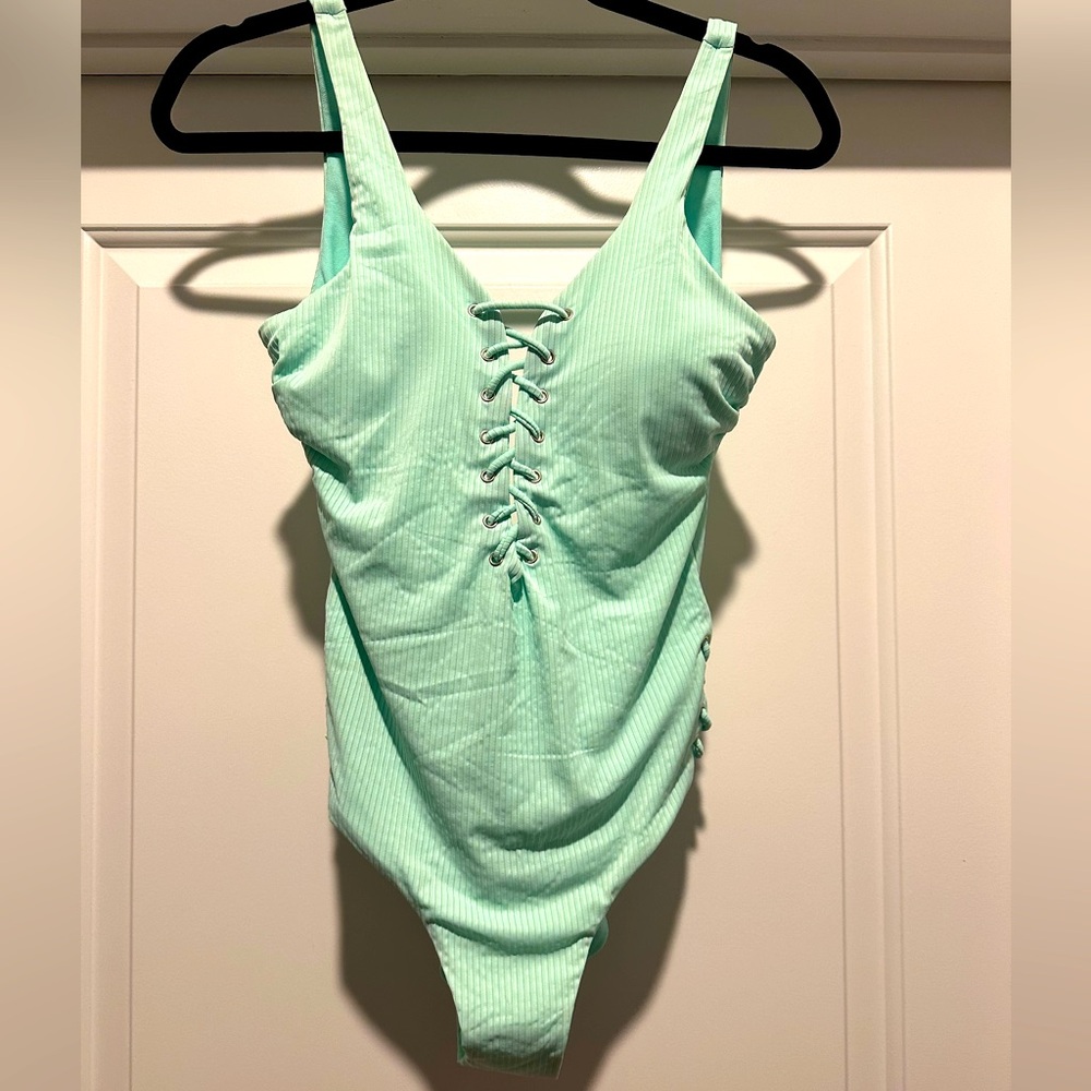 Mint One Piece Bathing Suit